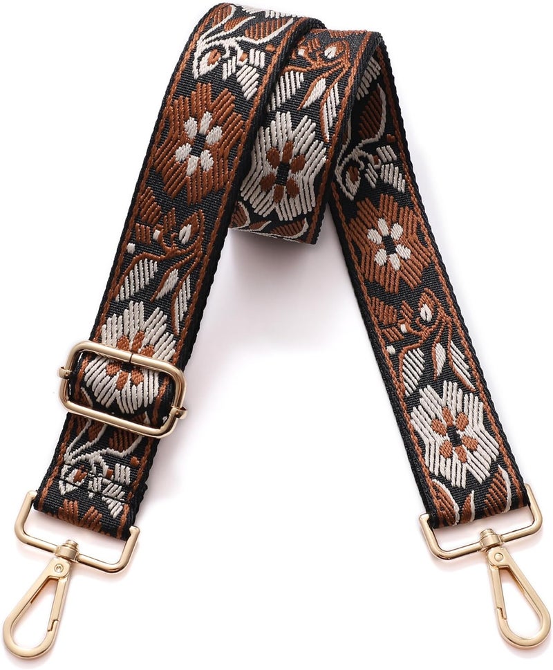 S-Jacorry Purse Strap Replacement Crossbody Wide Shoulder Strap Adjustable Canvas Straps Handbag Strap Replacement Belts - Image 1